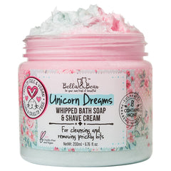 Bella & Bear Rêves licorne – mousse de bain soyeuse pour peau douce.