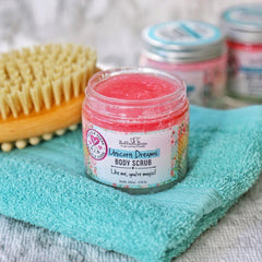 Texture grains sucre exfoliants - gommage corps pour lisser la peau.