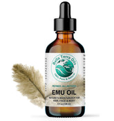 Bella Terra Oils Huile Emu pure australienne en bouteille, parfaite pour hydratation.
