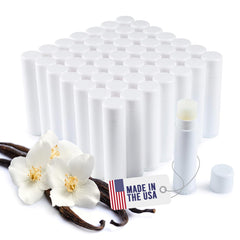 Baume lèvres Belladonna en tubes bulk sans étiquette prêt à personnaliser pour promotions.
