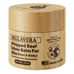 Bellavera baume dans le pot visible, idéal pour visage et corps, hydratation durable.