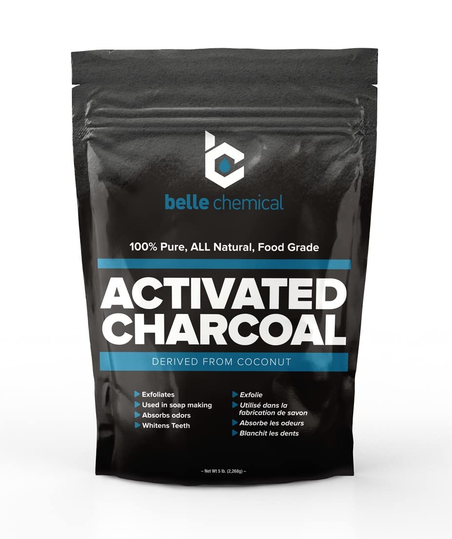 Belle Charbon Actif Coco Poudre Emballage Hermetique, idéal pour beauté et nettoyage.