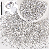 BELLEBOOST Strass dos plat transparent – éclat durable pour décorations textiles et objets
