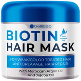 Bellisso Masque Biotine : flacon pour volume potentiel sur cheveux fins.