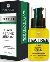 BELLISSO sérum cheveux arbre à thé apaise pellicules et démangeaisons du cuir chevelu.