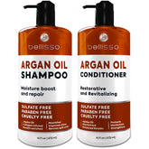 Bellisso Shampoing Argan – flacon, brillance et douceur retrouvées.