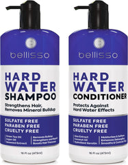 Bellisso Shampoing eau dure purification: élimine les minéraux et redonne la fraîcheur.