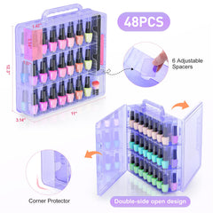 Beloving Organisateur-vernis 48 bouteilles, diviseurs ajustables pour personnaliser l'espace.