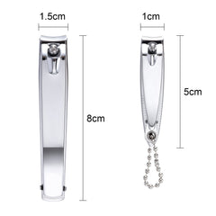 Bememo coupe-ongles inox précis, parfait pour ongles de mains et pieds