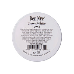 Ben Nye Clown White, maquillage-bouteille-88ml, couvrance opaque pour le théâtre.