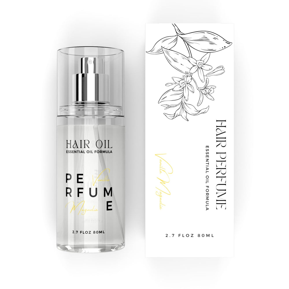 Benatu huile parfum cheveux Vanille Magnolia – flacon élégant et parfum durable.