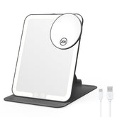 Miroir Benbilry de voyage pliant avec lumière pour maquillage précis