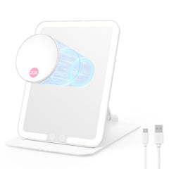 Miroir Benbilry de maquillage de voyage pliable avec éclairage pour un maquillage précis.