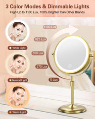 Miroir Benbilry rotation 360° pour vue complète du visage