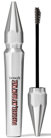 Benefit Precisely Brow Wax, pinceau double-face pour une application précise et pigment riche.