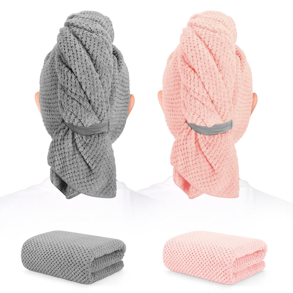 BEoffer serviette cheveux microfibre rapide-sechage, idéale pour cheveux longs et épais.