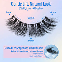 Bepholan cils réutilisables 15+ fois pour un look durable