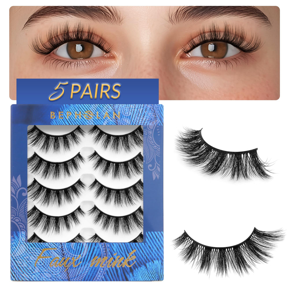 Cils BEPHOLAN faux-cils naturel-look pour un regard discret et durable.