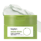 Beplain bouteille lait-balm démaquillant pour peau sensible, nettoyage en douceur.