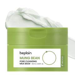 Beplain bouteille lait-balm démaquillant pour peau sensible, nettoyage en douceur.