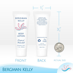 Lot de 100 lotions Bergman Kelly prêt à être utilisé en hôtel.