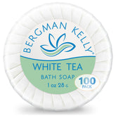 Savon BERGMAN KELLY thé blanc mini emballé individuellement pour chambres.