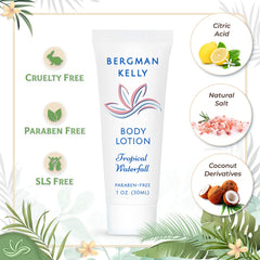 Shampoing Bergman Kelly 1oz, parfum gingembre citron vert, usage hôtelier pratique