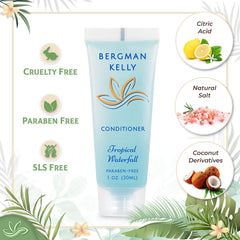 BERGMAN KELLY shampoing mini 1oz, soin rapide pour les cheveux en séjour.