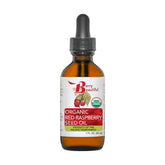 Berry Beautiful red raspberry seed oil bottle with golden hue for daily skin nourishment.