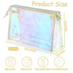 Besarme sac-maquillage-transparent arc-en-ciel, visibilité rapide des articles.