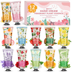 BESNEL coffret 12 crèmes mains – emballage élégant et cadeau pratique.