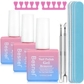 Dissolvant gel vernis BESNEL, retrait rapide sans foil pour les ongles