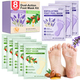 BESNEL pieds exfoliant: masque pieds 3 pièces pour éliminer les peaux mortes.