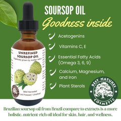 Soursop utilisée sur le visage et le corps, usage quotidien