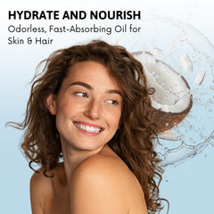 Best of Nature huile coco fractionnée – démaquillant doux pour tous types de peau