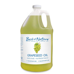 Best of Nature huile pépins-raisin, bouteille 64 oz, hydratation légère et non grasse.