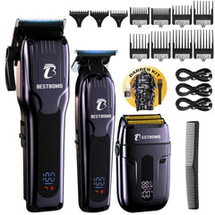BESTBOMG BS-808C kit couture cheveux bleu prêt à l’emploi