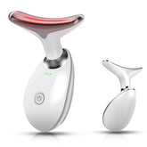 Masseur Bestechy pour visage et cou, design dauphin, portable et pratique.