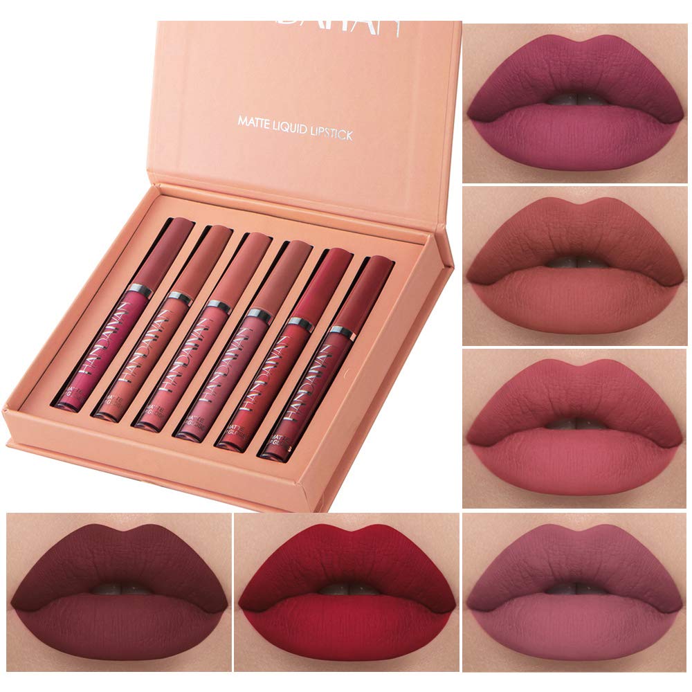 BestLand coffret 6 rouges liquides mats pour un style audacieux et longue tenue.