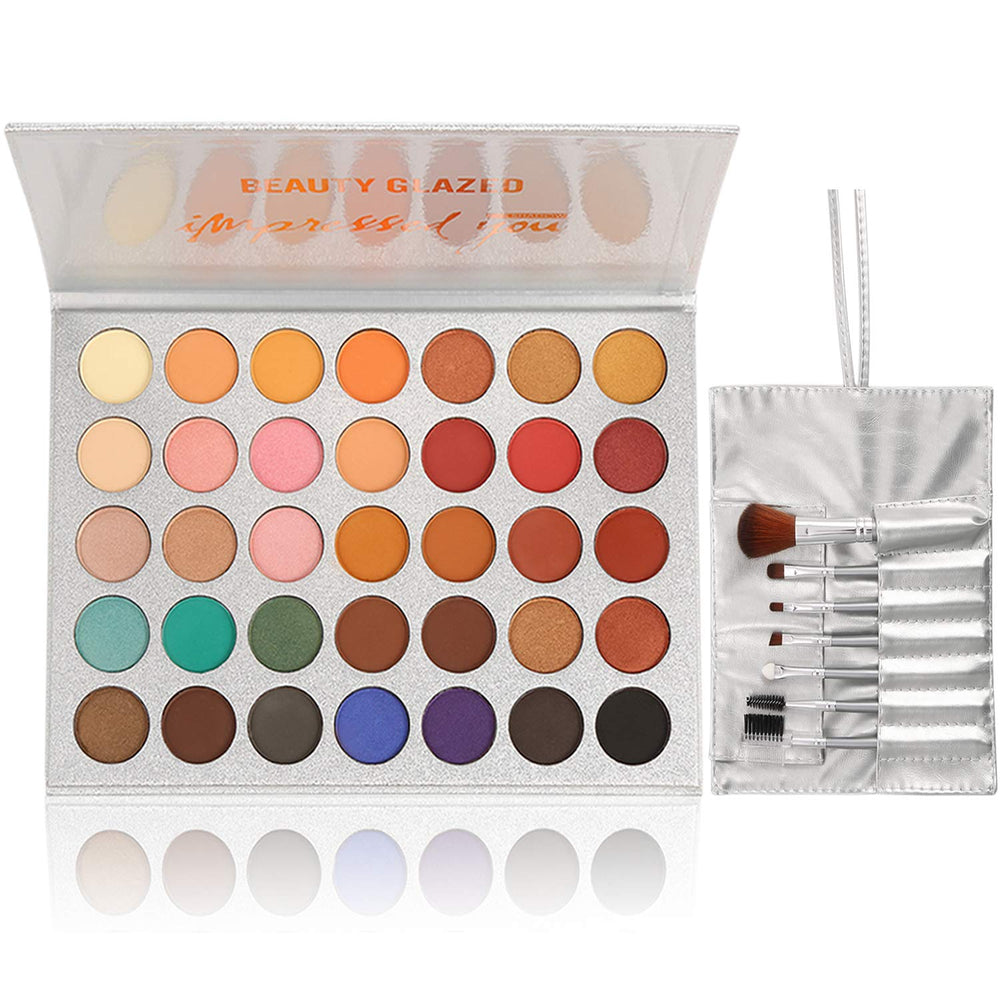 BestLand palette yeux 35 couleurs pour des looks variés et durables.