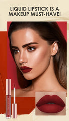 BestLand rouge à lèvres liquide matte, application crèmeuse et pigment riche.
