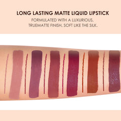 BestLand texture matte veloutée sur les lèvres pour un fini élégant.