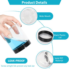 Bocaux Betrome 8oz transparents, visibilité du contenu pour organisation rapide.