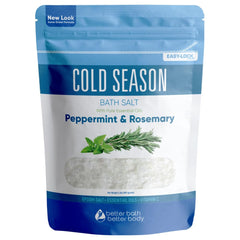 Better Bath Better Body, sachet BPA-free avec fermeture pression pour un rangement sûr.