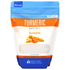 Better Bath Better Body turmeric bath salt 32oz bottle for a relaxing soak
