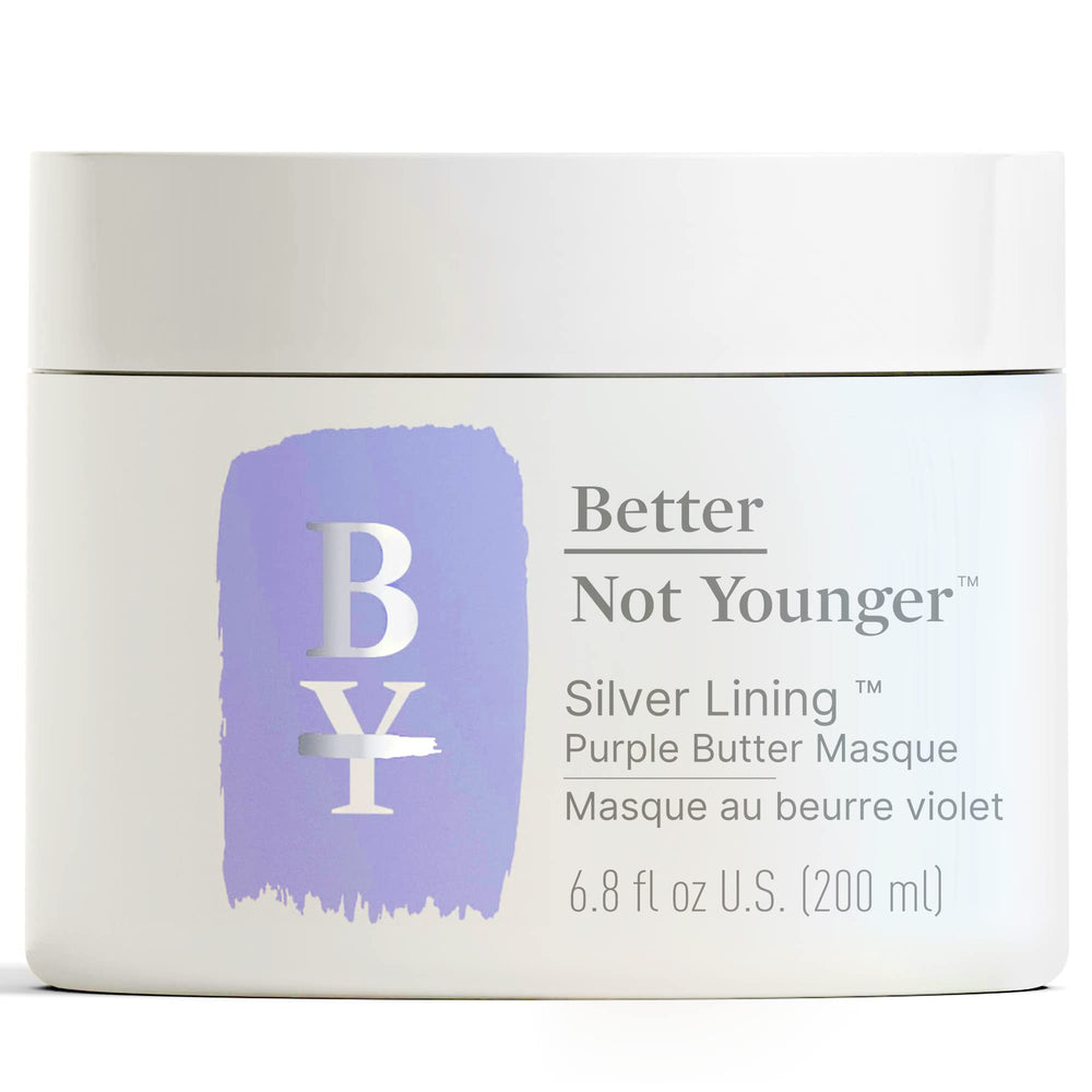 Better Not Younger: masque pour cheveux argentés offrant brillance naturelle.
