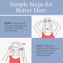 Better Not Younger: Mélange botanique – renforce les cheveux et équilibre le cuir chevelu.