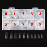 Beuniar ongles acryliques transparents, ensemble 500 pièces, pratique pour manucure à domicile