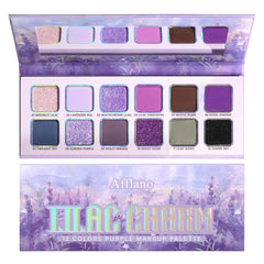 BEUSELF palette yeux violet pailleté multichrome, reflets vibrants pour tous les regards.