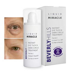 BEVERLY HILLS bouteille-serum-yeux, lissage des ridules et rafraîchissement du regard.